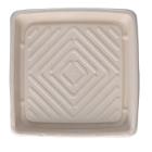 Bagasse-Servierplatte 270 mm x 270 mm x 28 mm braun quadratisch Produktbild