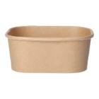 Karton Bowl PE 125 mm x 105 mm x 50 mm undivided 375 ml brown product photo