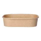Karton Bowl PE 173 mm x 120 mm x 40 mm undivded 500 ml brown product photo