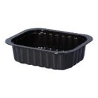 PP-Schale 138 mm x 114 mm x 35 mm 350 ml ungeteilt schwarz Produktbild