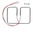 Replacement Tubular heater bent new incl. 2 brackets for sealing maschine PS product photo
