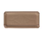 Pappteller eckig 11 cm x 24 cm braun VERIVE Produktbild