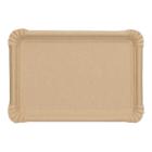 Pappteller eckig 16 cm x 23 cm braun VERIVE Produktbild