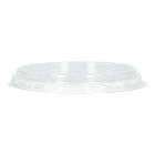 Flat lid PET Ø 85 mm with cross slot transparent product photo