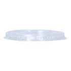 Flach-Deckel PLA &Oslash; 78 mm mit Trinkloch transparent (S) Produktbild