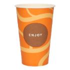 Vending cup cardboard PE &Oslash; 80.0 mm x 117 mm 300 ml neutral printing Enjoy product photo