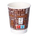 Doppelwand-Kaffeebecher Pappe-PE &Oslash; 90 mm x 115 mm 300ml PS FSC Mix Credit Produktbild