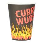 Currywurstbecher Pappe Ø 90 mm x 111 mm 300ml Produktbild
