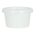 Dressing cup PS Ø 47 mm x 28 mm 30 ml white with lid product photo