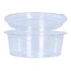 Dressing cup APET &Oslash; 70 mm x 25 mm 50 ml clear with attached lid product photo