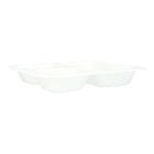 XPS-Tray 265 mm x 247 mm x 42 mm 3-divided unlaminated white 1150ml product photo