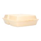 XPS Menu box 285 mm x 220 mm x 75 mm 2 compartment laminated champagne product photo
