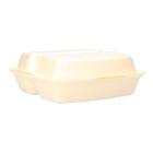 XPS menu box 230 mm x 225 mm x 75 mm 2 compartment laminated white product photo