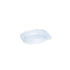 salad box 250 ml oval with hinge lid transp. rPET 130,3 mm x 130,1 mm x 39,0 mm product photo