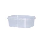 Deli cup PP OV square 109 mm x 86 mm x 40mm 250 ml transparent product photo
