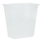Deli cup PP square 108 mm x 81 mm x 102 mm 500 ml transparent product photo