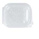 Deli cup att. lid PP square 108 mm x 127 mm x 44 mm 250 ml transparent product photo
