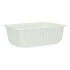 PP-Schale 186 mm x 133 mm x 63 mm ungeteilt weiss 1000 ml Produktbild