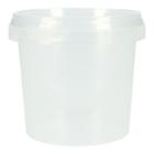 Deli cup + lid PP tamper-evident round &Oslash; 95 mm x 90 mm 365 ml transparent product photo