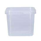 Deli cup PP tamper-evident square 129 mm x 129 mm x 109 mm 1150 ml transparent product photo