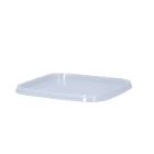 Deli cup lid PP temper-evident square 129 mm x 129 mm x 5 mm transparent product photo