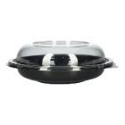 Salatschale PET &Oslash; 255 mm x 450 mm 750 ml schwarz mit Deckel (Kombi-Pack) Produktbild
