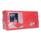 Napkin 24 cm x 24 cm 2-ply 1/4 fold red Tork Advanced product photo