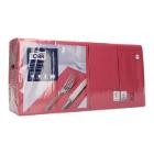 napkins 33 cm x 33 cm 2-ply 1/8 fold bordeaux Tork Advanced product photo