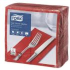 Serviette 39 cm x 39 cm 3-lagig 1/8 Falz rot Tork Advanced Produktbild