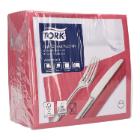 Napkin 39 cm x 39 cm 3-ply 1/4 fold bordeaux Tork Advanced product photo