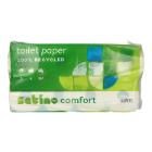Toilet Paper recycled 9.5 cm x 13.8 cm 3-ply 250 sheets white Satino Comfort product photo