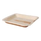 Palmblatt Teller 24 cm x 24 cm x 3 cm braun Produktbild