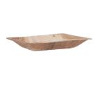 Palmblatt Teller 12 cm x 17 cm x 2 cm braun Produktbild