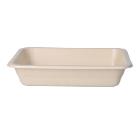 Bagasse - Hybrid bowl PP 227 mm x 178 mm x 45 mm undivided 1216ml beige product photo