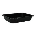 CPET-Men&uuml;schale 227 mm x 178 mm x 43 mm ungeteilt schwarz 1235 ml Produktbild