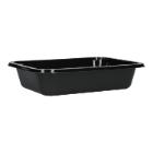CPET-Tray 187 mm x 137 mm x 40 mm undivided black 680 ml product photo