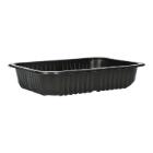 PP-Schale (mit Rippen) 187 mm x 137 mm x 37 mm ungeteilt schwarz 650 ml Produktbild