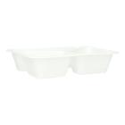 PP-Men&uuml;schale 227 mm x 178 mm x 50 mm 3-geteilt weiss 500+350+200 ml Produktbild
