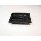PP-Schale 1/2 GN 325 mm x 265 mm x 50 mm 3-geteilt schwarz 750+750+750 ml Produktbild