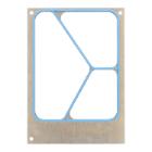 Siegelrahmen 1-Fach f&uuml;r CPET 227 mm x 178 mm 3-geteilt TS1 TS2 PrimeSource Produktbild