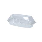 Showcase APET 95 mm x 200 mm x 75 mm transparent with attached lid Wrap/Baguette product photo