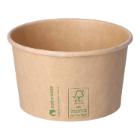Eisbecher Pappe-PLA &Oslash; 105 mm x 60 mm 340 ml braun Produktbild