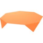 Mitteldecke Bio Dunicel 84 cm x 84 cm Sun Orange Produktbild