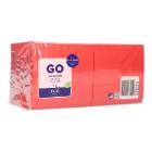 Serviette 24 cm x 24 cm 3-lagig 1/4 Falz rot Produktbild