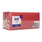 Serviette 24 cm x 24 cm 3-lagig 1/4 Falz bordeaux Produktbild
