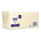Serviette 24 cm x 24 cm 3-lagig 1/4 Falz cream Produktbild