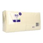 Serviette 33 cm x 33 cm 3-lagig 1/4 Falz cream Produktbild