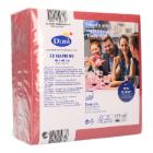 Serviette 40 cm x 40 cm 4-lagig 1/4 Falz bordeaux Produktbild