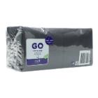 Napkin 24 cm x 24 cm 3-ply 1/4 fold black product photo
