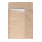 Pochette Sacchetto Snack 14.3 cm x 21 cm brown + napkin 2-ply white product photo